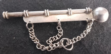 Vintage Bosun's Whistle Plated Collectable With Chain