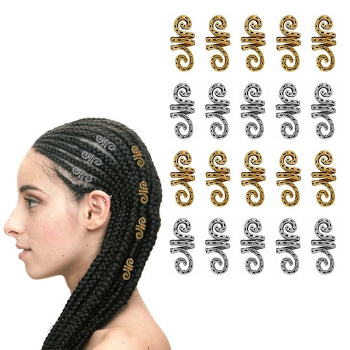 Hair braids beads coil rings - beads,