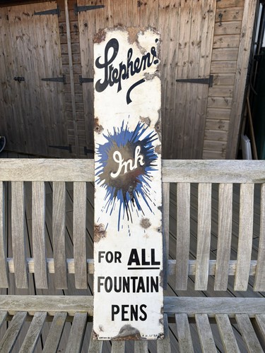 Vintage enamel sign stephens - vintage,