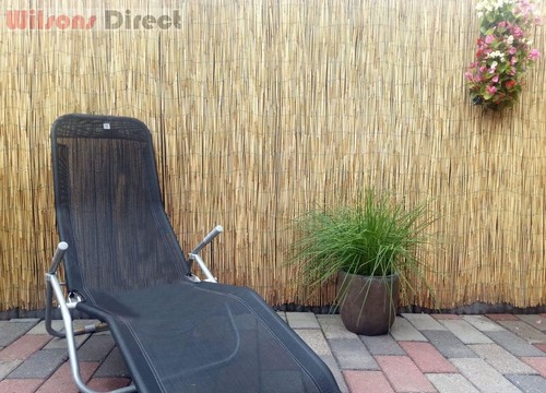 Natural thick reed fence - thick,