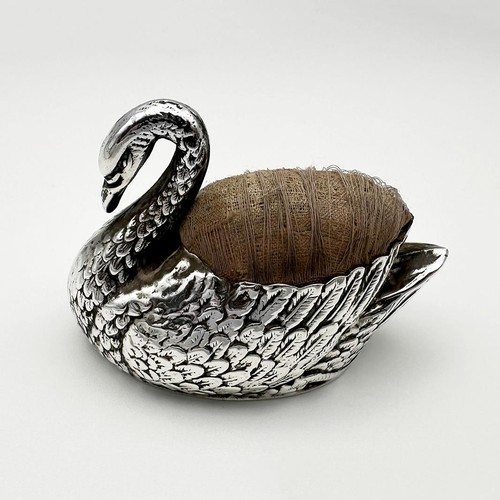 Edwardian swan pin cushion - swan,