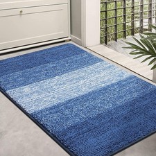 Homaxy Door Mats Indoor, Machine Washable Soft Doormats, Dirt Trapper Super Abso