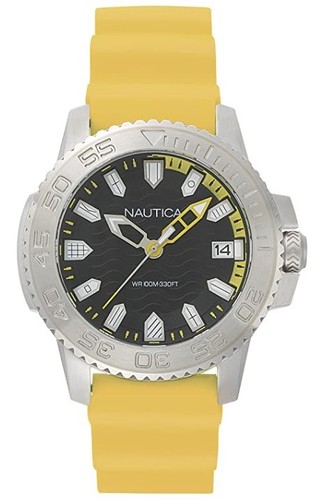 Nautica kyw black dial - dial, yellow