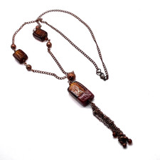 Art Deco style glass necklace