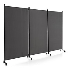 3 Panel Room Divider on Wheels