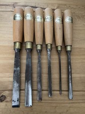 High Quality Ashley Iles Wood Carving Chisels Set Of 6 (Good Condition)