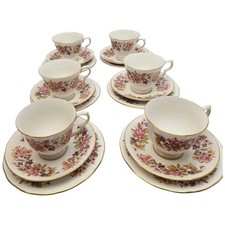 Colclough Bone China 6 Teacups