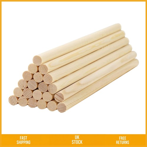 Unfinished birch wood dowel - wood,