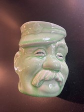 WW1 Bruce Bairnsfather Old Bill Mug In Pale Green No Chips Glaze Has Age Crazing