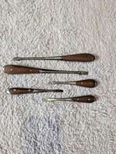 Perfect Handle Screw Drivers 5 off, German Made world war 2 era 