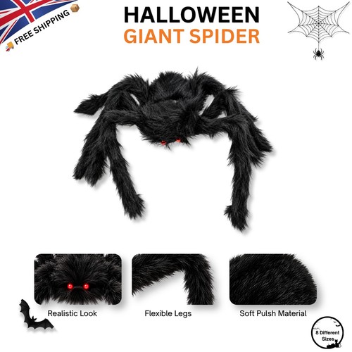 Halloween big plush spider - halloween,
