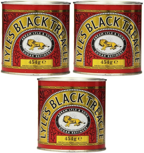 Lyle black treacle syrup tin - black,