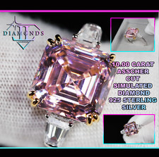 Womens Pink Simulated Diamond