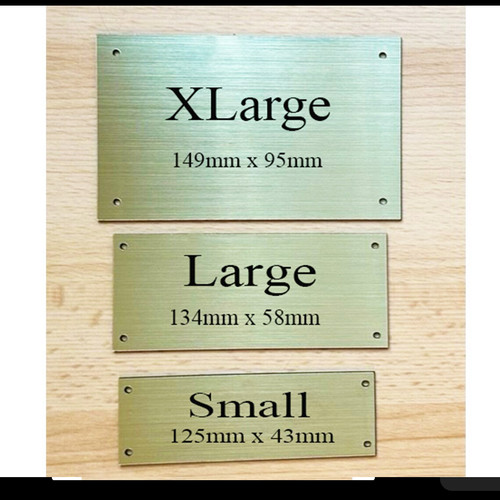 Memorial plaque name plate - name,