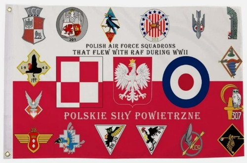Polish air force squadron flag - polish,