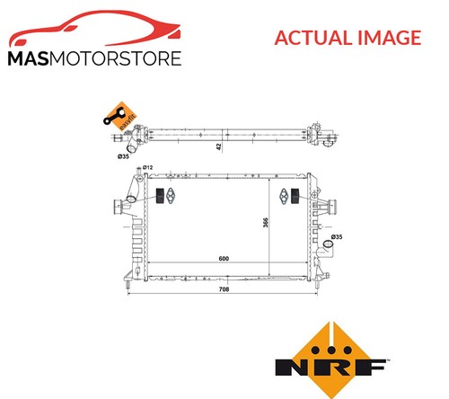 Engine cooling radiator nrf - engine,