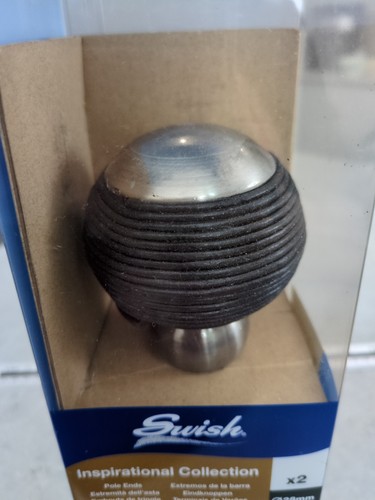 Swish pole ends 28mm chrome - swish,
