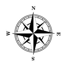 2 X Large Compass Mountain