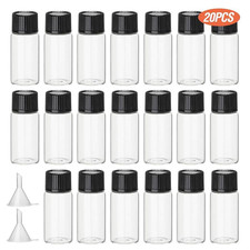 20 Pcs 5ml Clear Glass Bottles