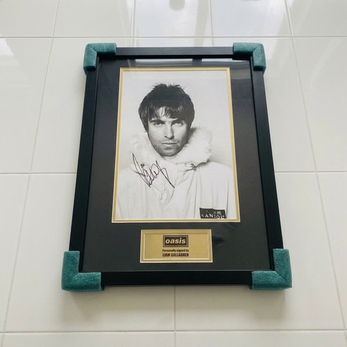 Liam gallagher signed framed - signed, &