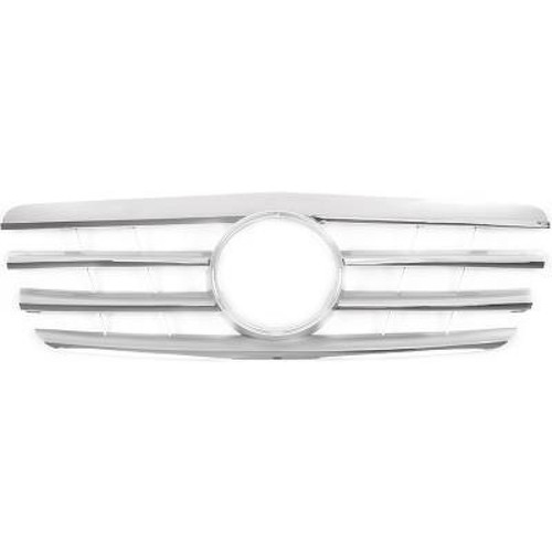 Radiator grille chrome silver - radiator,