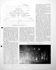 Antique Print Plan Stage Set Scene Top Town Part Mural Festival Ship C1952 0