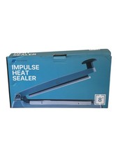 Flexzion 200mm 8" Impulse Sealer Manual Plastic Bag  Heat Sealing Machine 