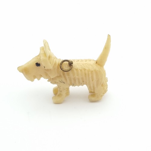 Vintage celluloid scotty dog - celluloid,