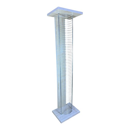 Wood metal storage rack - &, cd