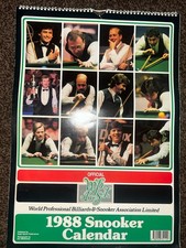 Vintage Snooker 1988 calendar