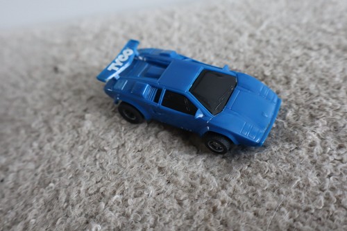 Tyco slot car blue - blue, lamborghini