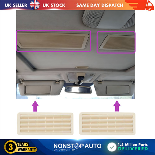 Sunroof grille vent cover - 2x,