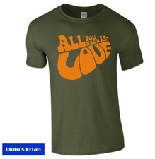 All You Need Is Love T-shirt in the style of Rubber Soul The Beatles John Lennon