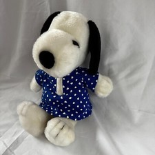 Kohls Cares Peanuts Snoopy Plush Stuffed Animal Black White