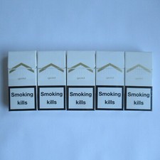 5x EMPTY Marlboro Gold
