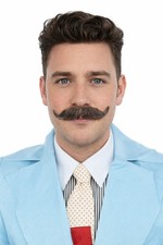 Fake imperial moustache curled - fake,