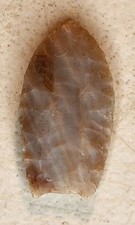 Authentic Folsom Point Indian Arrowhead Native American #61 Nebraska Find Fluted