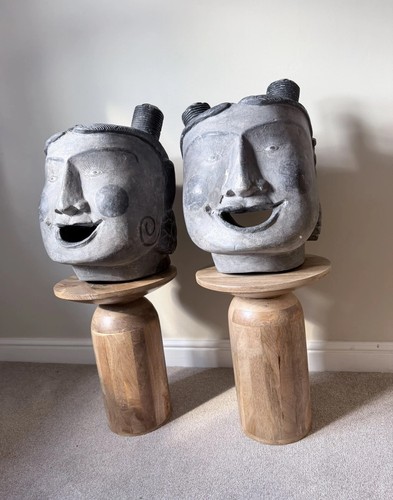 Pair huge antique burmese - huge,