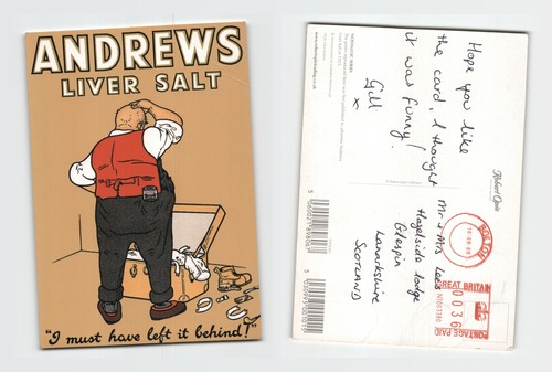 Postcard andrews liver salt - postcard,