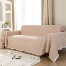 Waffle Weave Sofa Throw Large