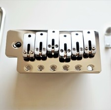 Strat Stratocaster Tremolo Kit Roller Saddles Strat Bridge – Chrome 