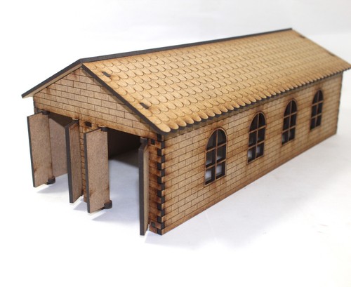Model railway engine shed twin - railway,