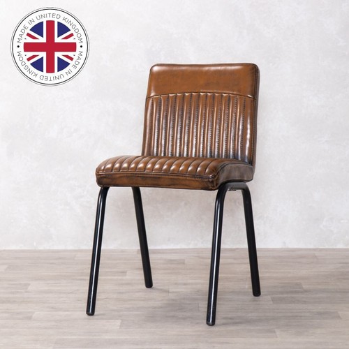Faux leather dining chair - faux,