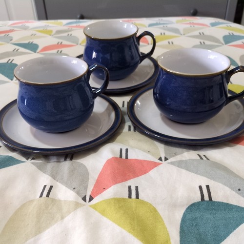 Denby imperial blue tea - 3x,