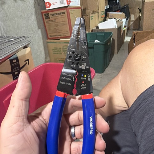Workpro wire stripper - workpro, 8"