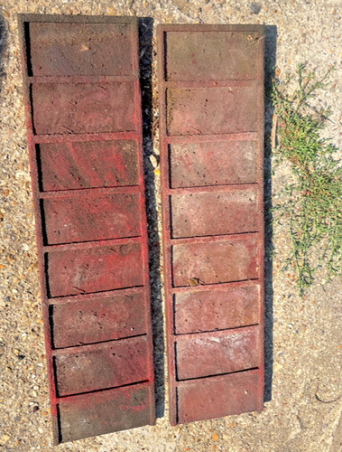 Used concrete imprint - used, stamp