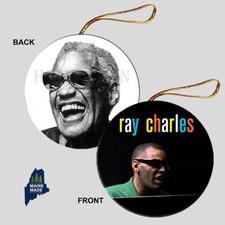 RAY CHARLES Christmas Ornament