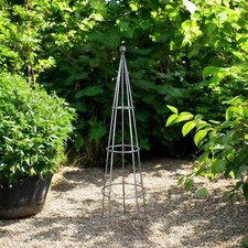 MILLWARDS® Quality Handmade Metal Garden Plant Stand Obelisk GALVANISED - 146 cm