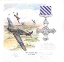 RAF Kenley Battle of britain print signed 4 Battle of Britain Veterans WWII