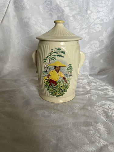 Sylvac tea caddy - sylvac,